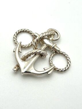 Lestage Convertible Sterling Anchor Bracelet Clasp